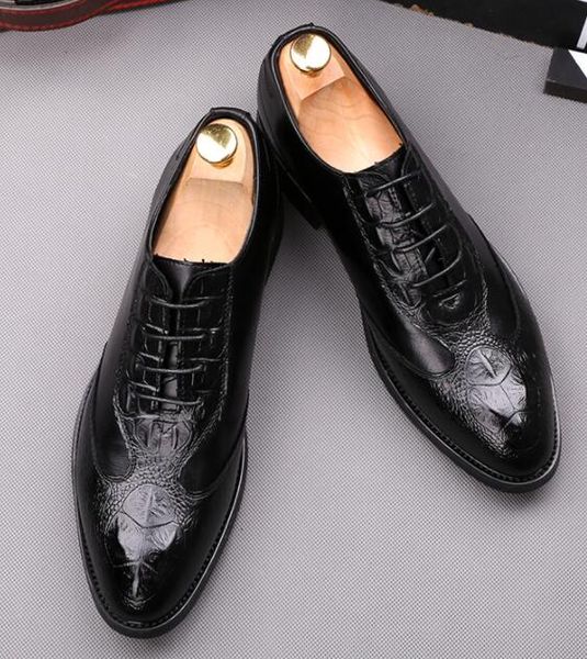 luxry brand full grain genuine leather business dress shoes men leather oxford shoes for men size: eu39-44, Black
luxry brand full grain genuine leather business dress shoes men leather oxford shoes for men size: eu39-44, Black