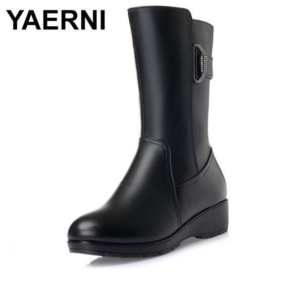 yaerni winter boots natural wool inside warm shoes women genuine leather shoes handmade snow boots footwear botas e327, Black
yaerni winter boots natural wool inside warm shoes women genuine leather shoes handmade snow boots footwear botas e327, Black