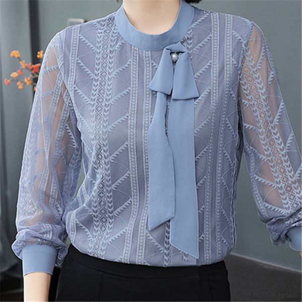 2019 autumn fashion women and blouses hollow long sleeve chiffon shirts lace o-neck office ladies plus size clothing blusas, White
2019 autumn fashion women and blouses hollow long sleeve chiffon shirts lace o-neck office ladies plus size clothing blusas, White