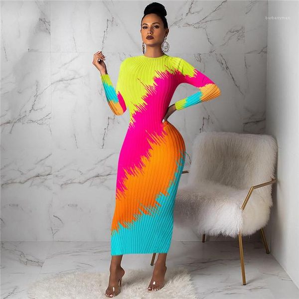 slim clothes womens rainbow print knit dress весна осень дизайнер bodycon с длинным рукавом круглый вырез платья женская мода повседневная, Black;gray
slim clothes womens rainbow print knit dress весна осень дизайнер bodycon с длинным рукавом круглый вырез платья женская мода повседневная, Black;gray