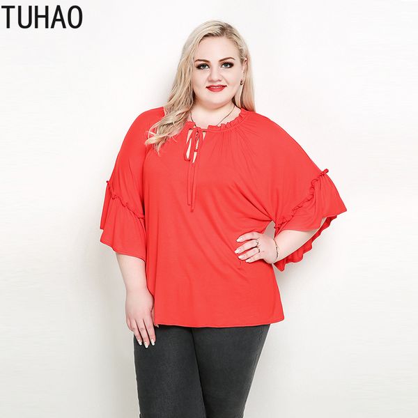 tuhao 2019 summer women's blouse plus size 7xl 6xl 5xl ruffles sleeve blouse blusas feminina shirt for office lady rl, White
tuhao 2019 summer women's blouse plus size 7xl 6xl 5xl ruffles sleeve blouse blusas feminina shirt for office lady rl, White