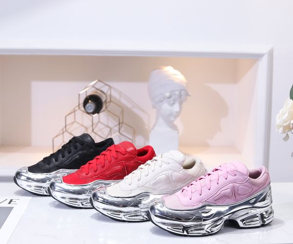 new men and women sneaekers rafsimons oversized sneaker silver liquid design sneaker dip effect sole sport trainer multicolor, Black
new men and women sneaekers rafsimons oversized sneaker silver liquid design sneaker dip effect sole sport trainer multicolor, Black