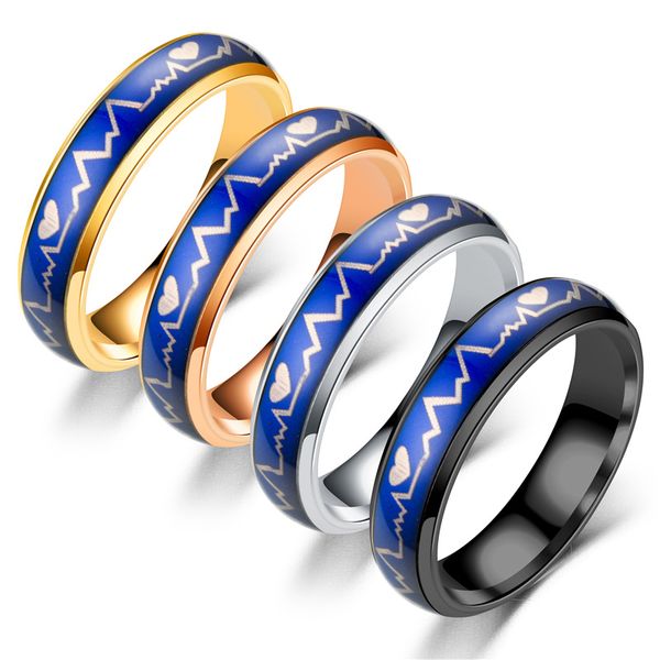 japan and south korea heartbeat color ring heartbeat ring anniversary women rings mens rings, Golden;silver
japan and south korea heartbeat color ring heartbeat ring anniversary women rings mens rings, Golden;silver