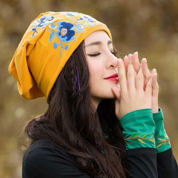 women hats women cap embroidery casual cotton knitted hats ethnic turban hat chinese style ethnic embroidery beanies, Blue;gray
women hats women cap embroidery casual cotton knitted hats ethnic turban hat chinese style ethnic embroidery beanies, Blue;gray