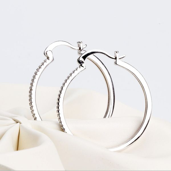 925 silver earrings 4 sizes large circle inlaid zircon exaggerated sparkling model earrings for women party jewelry, Golden
925 silver earrings 4 sizes large circle inlaid zircon exaggerated sparkling model earrings for women party jewelry, Golden