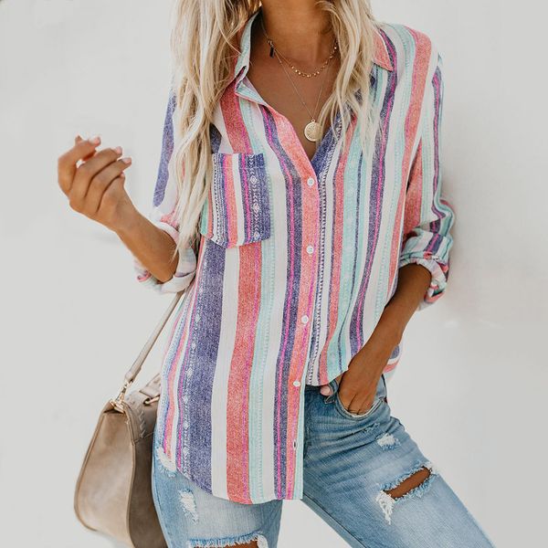 daddy chen color stripes shirts plus size office blouse women long sleeve with designs cotton blusa roupa feminina modis street, White
daddy chen color stripes shirts plus size office blouse women long sleeve with designs cotton blusa roupa feminina modis street, White