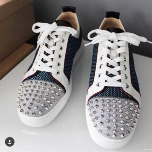 new wholesale lace up luxury brands men,women casual shoes women red bottom sneakers,20 colors walking flat party dress, Black
new wholesale lace up luxury brands men,women casual shoes women red bottom sneakers,20 colors walking flat party dress, Black