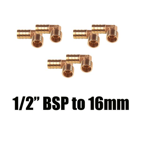 6x 1/2 bsp fitting elbow brass 90 degree male thread connector hose 16mm
6x 1/2 bsp fitting elbow brass 90 degree male thread connector hose 16mm