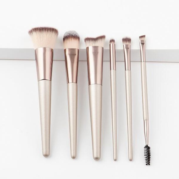 new arrival champaign gold makeup brushes set 6pcs professioanl cosmetic brush for eyeshadow drop shipping
new arrival champaign gold makeup brushes set 6pcs professioanl cosmetic brush for eyeshadow drop shipping