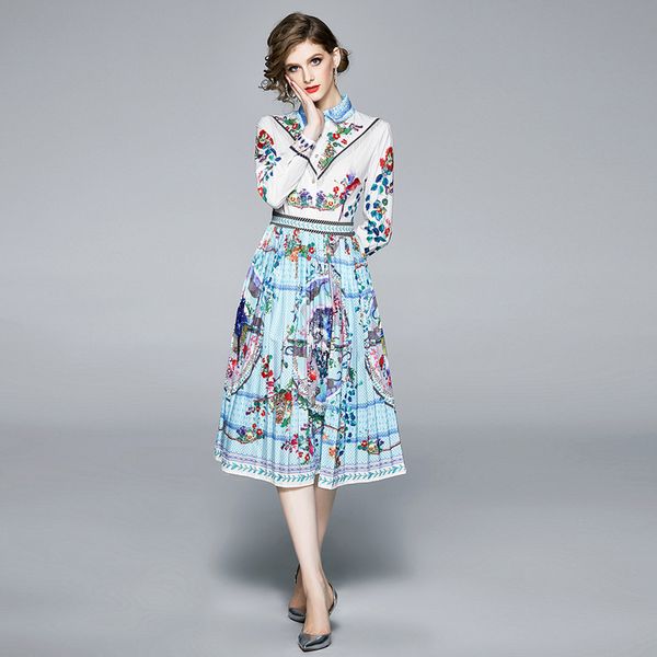 luxury woman spring pleated dress long sleeve ladies elegant tassel dress female slim printed turn-down collar lady, White
luxury woman spring pleated dress long sleeve ladies elegant tassel dress female slim printed turn-down collar lady, White