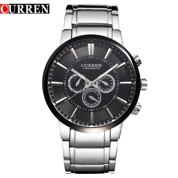 curren simple style classic quartz wrist watches full steel waterproof men's watch sports male clock, Slivery;brown
curren simple style classic quartz wrist watches full steel waterproof men's watch sports male clock, Slivery;brown