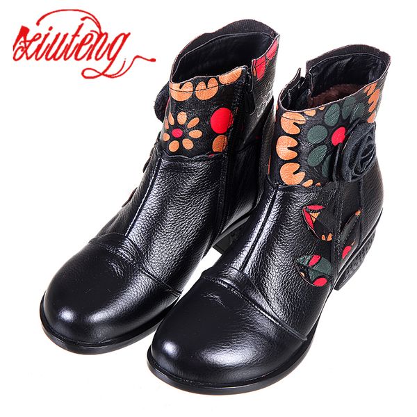 new arrival 100% real classic mujer botas waterproof fashion leather plush boots winter shoes for women, Black
new arrival 100% real classic mujer botas waterproof fashion leather plush boots winter shoes for women, Black