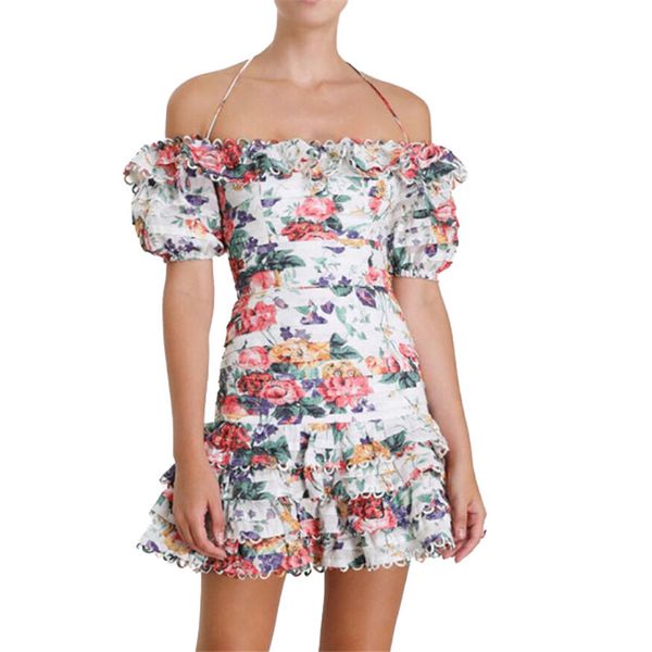 2019 women dress off the shoulder flower printed backless holiday and vocation dresses mini-dress, Black;gray
2019 women dress off the shoulder flower printed backless holiday and vocation dresses mini-dress, Black;gray