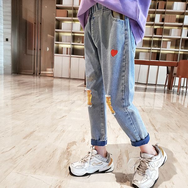 teenage girls jeans children spring autumn letter hole straight pants kids clothing girls casual denim trousers, Blue
teenage girls jeans children spring autumn letter hole straight pants kids clothing girls casual denim trousers, Blue