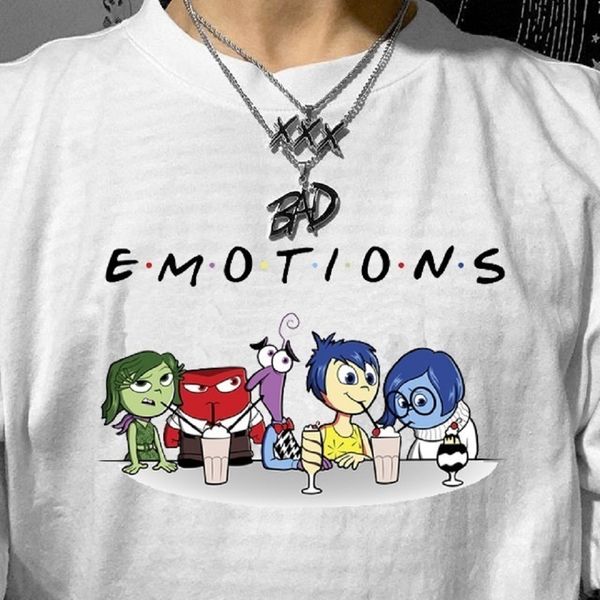 emotions printed t-shirt tumblr grunge tee cute summer street casual wear friends tv shows quotes funny t-shirt women cute 90s f, White
emotions printed t-shirt tumblr grunge tee cute summer street casual wear friends tv shows quotes funny t-shirt women cute 90s f, White