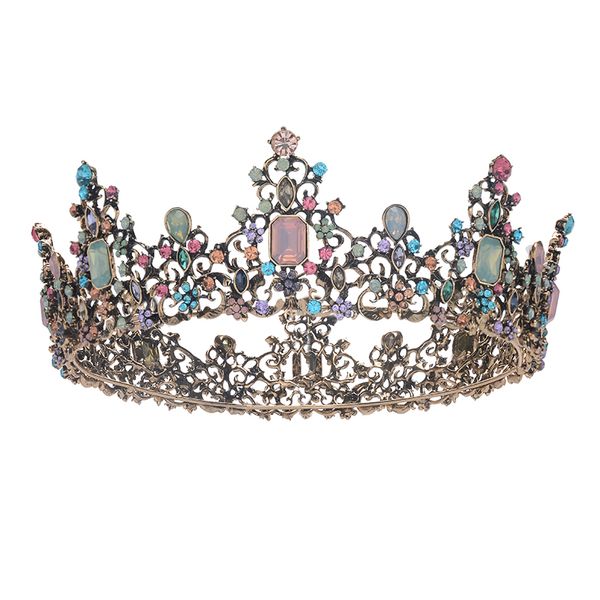 eseres baroque vintage colorful rhinestone crown diadem bridal hair accessories women headbands hair jewelry, Golden;white
eseres baroque vintage colorful rhinestone crown diadem bridal hair accessories women headbands hair jewelry, Golden;white