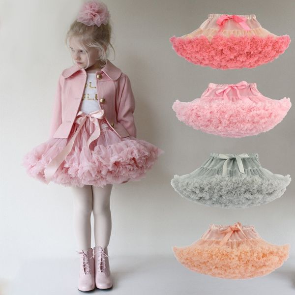 

2020 European and American children's skirts children's pettiskirts girls yarn skirts skirts summer new tutu princess skirt mesh