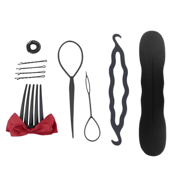 10pcs/set diy hair dressing styling braiders set tool women beauty makeup tools professional hairstyle making tools, Brown
10pcs/set diy hair dressing styling braiders set tool women beauty makeup tools professional hairstyle making tools, Brown
