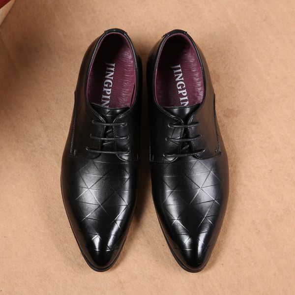 men autumn wedding shoes oxfords luxury dress leather shoes lace-up business casual leather shoe mens fashion formal flat, Black
men autumn wedding shoes oxfords luxury dress leather shoes lace-up business casual leather shoe mens fashion formal flat, Black