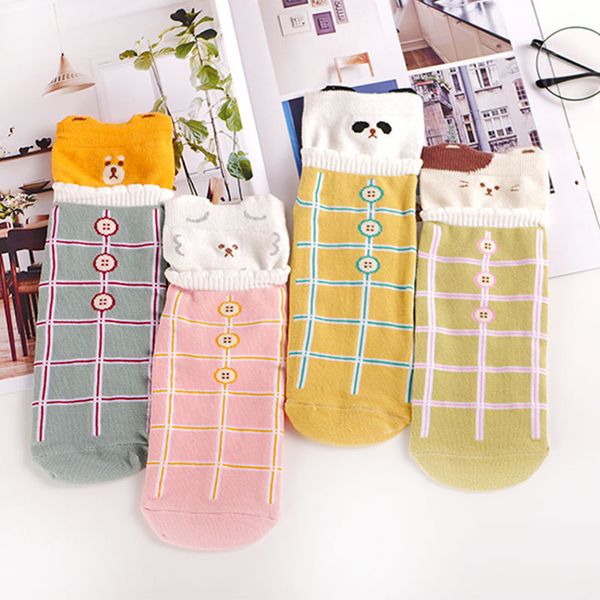 summer cotton women boat socks kawaii harajuku plaid cartton dog panda pattern female cute socks streetwear sox gifts for women, Black;white
summer cotton women boat socks kawaii harajuku plaid cartton dog panda pattern female cute socks streetwear sox gifts for women, Black;white