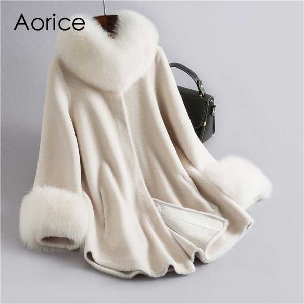 women's fur & faux real sheep coat jacket overcoat winter warm genuine coats h632, Black
women's fur & faux real sheep coat jacket overcoat winter warm genuine coats h632, Black