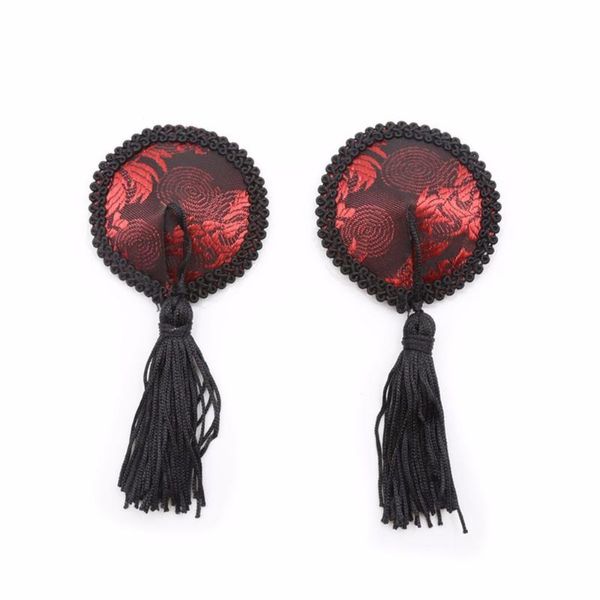 women reusable nipple cover lace pasties round tepel cover tassels tepel self adhesive breast petals bra accessories, Black;white
women reusable nipple cover lace pasties round tepel cover tassels tepel self adhesive breast petals bra accessories, Black;white