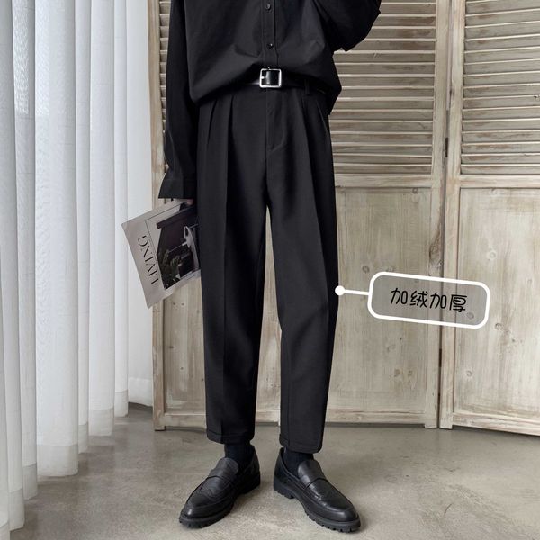 men's suits & blazers 2021autumn and winter fall straight leg pants fashion casual solid color plus velvet thick small trousers black /, White;black
men's suits & blazers 2021autumn and winter fall straight leg pants fashion casual solid color plus velvet thick small trousers black /, White;black