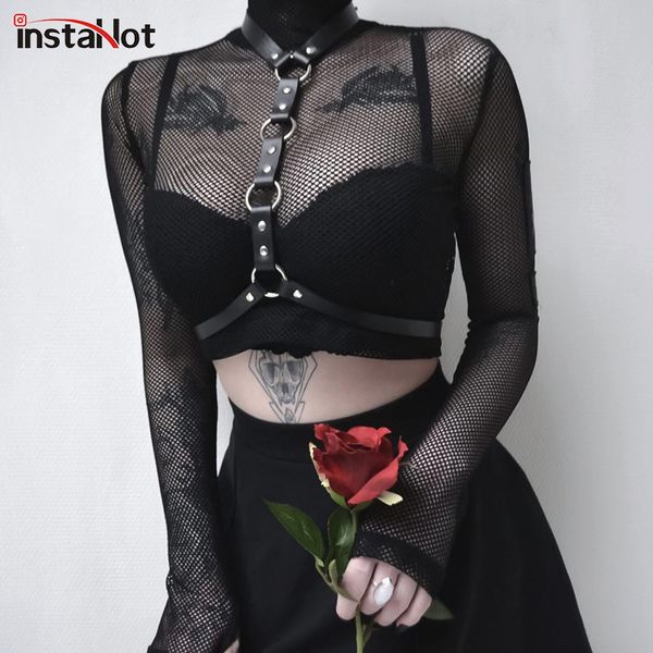fishnet turtleneck mesh crop women see through club blouse belt choker gothic shirts party autumn navel plain, White
fishnet turtleneck mesh crop women see through club blouse belt choker gothic shirts party autumn navel plain, White
