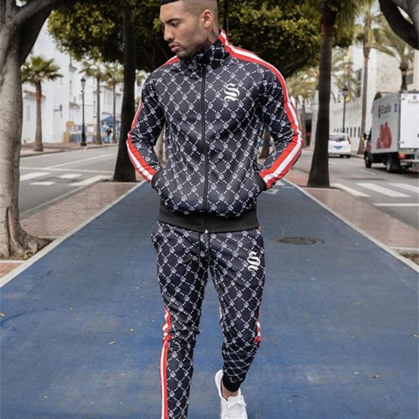 2020 men new style tracksuit vertical collar trendy cardigan jackets+casual personality small leg trousers patchwork suit set, Gray
2020 men new style tracksuit vertical collar trendy cardigan jackets+casual personality small leg trousers patchwork suit set, Gray
