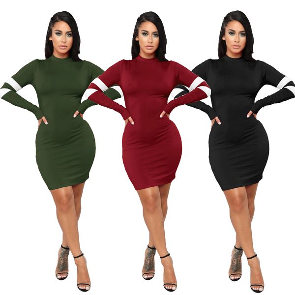 women burst multi-color long-sleeved stitching dress trim hip lifting nightclub casual dresses, Black;gray
women burst multi-color long-sleeved stitching dress trim hip lifting nightclub casual dresses, Black;gray