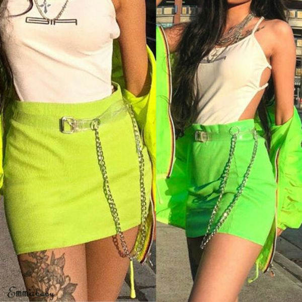 women bodycon solid fluorescent green skirt stretch short mini pencil club skirt fashion cool elegant skirts 2019 new hot, Black
women bodycon solid fluorescent green skirt stretch short mini pencil club skirt fashion cool elegant skirts 2019 new hot, Black