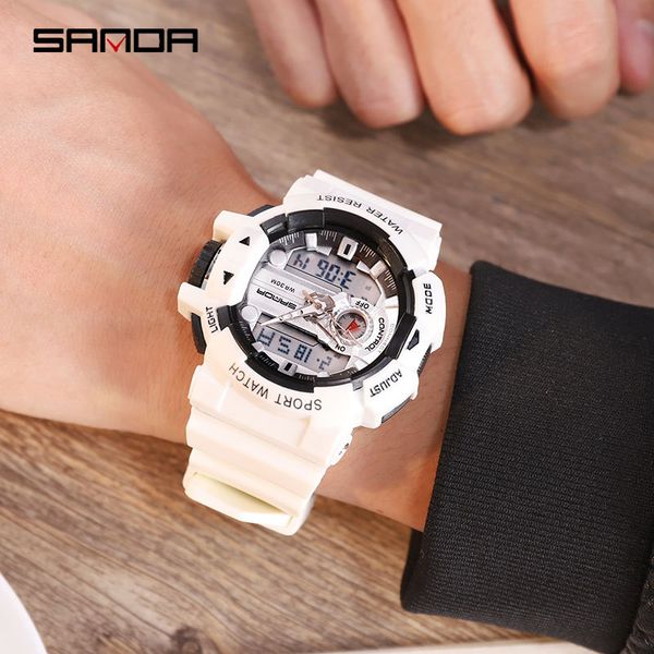 outdoor men's watch student dual display night light waterproof electronic watch junior high school student, Blue
outdoor men's watch student dual display night light waterproof electronic watch junior high school student, Blue