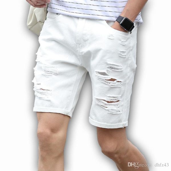 mens denim shorts slim regular casual knee length short hole jeans shorts for men 2019 new summer white blue t200521, Black
mens denim shorts slim regular casual knee length short hole jeans shorts for men 2019 new summer white blue t200521, Black