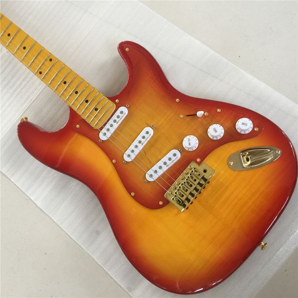 factory wholesale electric guitar and ssh pickup, white pickguard, rose wood panel, provide customized, delivery guitars
factory wholesale electric guitar and ssh pickup, white pickguard, rose wood panel, provide customized, delivery guitars
