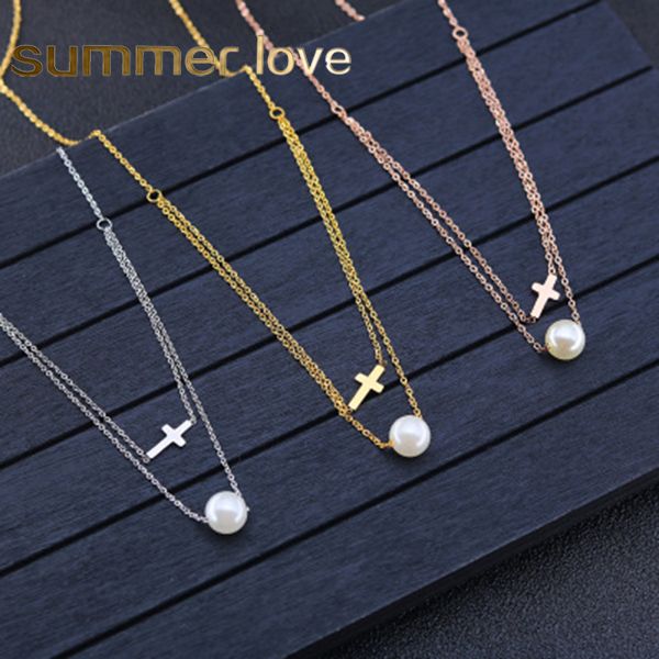 women stainless steel pear cross pendant necklace fashion gold rose gold silver chain double layer pendant necklace jewelry gift
women stainless steel pear cross pendant necklace fashion gold rose gold silver chain double layer pendant necklace jewelry gift