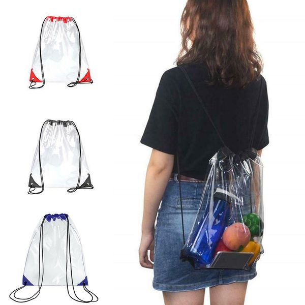 fashion travel transparent drawstring bag waterproof women men outdoor drawstring backpack summer beach bag waterproof clear
fashion travel transparent drawstring bag waterproof women men outdoor drawstring backpack summer beach bag waterproof clear