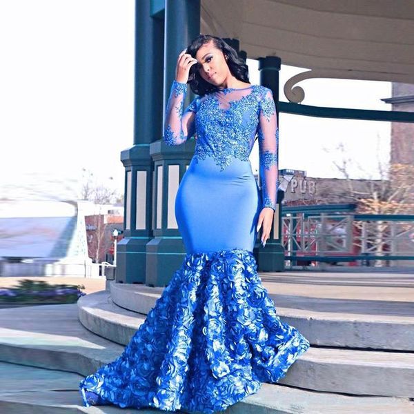 long sleeves prom dresses mermaid beading lace applique formal evening dress party gowns custom size, Black
long sleeves prom dresses mermaid beading lace applique formal evening dress party gowns custom size, Black