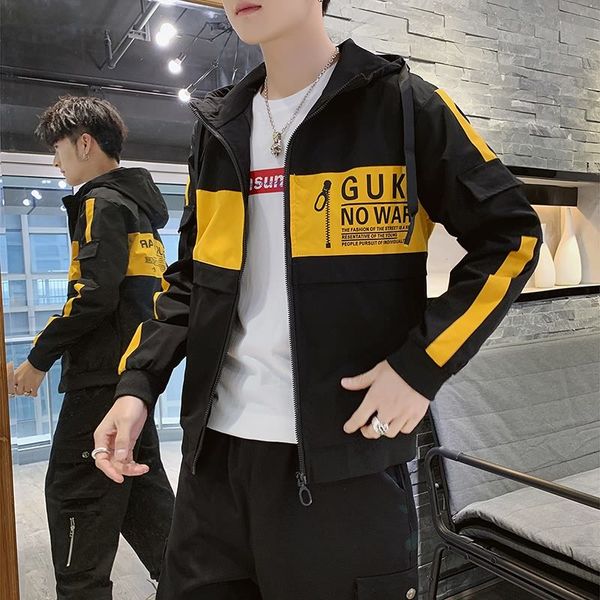 tooling coat spring and fall 2019 new men's wear youth jacket korean version fashion casual popular students on the clothes, Black;brown
tooling coat spring and fall 2019 new men's wear youth jacket korean version fashion casual popular students on the clothes, Black;brown