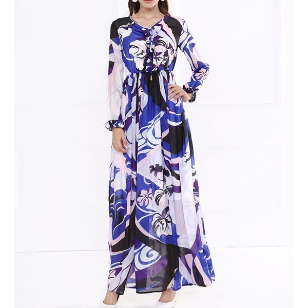 fashion 2019 designer runway maxi dress women's long sleeve gorgeous print long dress, Black;gray
fashion 2019 designer runway maxi dress women's long sleeve gorgeous print long dress, Black;gray