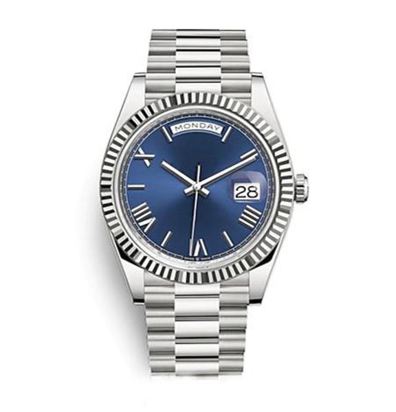 selling luxury watch stainless steel strap 40mm blue dial day/date automatic movement series sapphire mirror ceramic ring, Slivery;brown
selling luxury watch stainless steel strap 40mm blue dial day/date automatic movement series sapphire mirror ceramic ring, Slivery;brown
