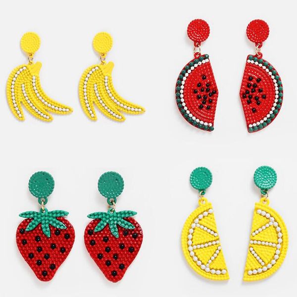 diezi korean style summer sweet cute fruit stud earring for women gift fashion multicolor statement yellow red earrings jewelry, Golden;silver
diezi korean style summer sweet cute fruit stud earring for women gift fashion multicolor statement yellow red earrings jewelry, Golden;silver