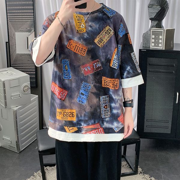 harajuku мужская лоскутная t рубашки поддельные две пьесы tie-краситель номерного знака с длинным рукавом повседневная футболка хлопок o-обр, White;black
harajuku мужская лоскутная t рубашки поддельные две пьесы tie-краситель номерного знака с длинным рукавом повседневная футболка хлопок o-обр, White;black
