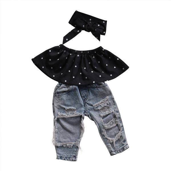 2019 Summer Newborn Baby Girls Dot Wrapped Chest Bog Hole Jeans Pants Outfits Clothing Set Children Clothes
2019 Summer Newborn Baby Girls Dot Wrapped Chest Bog Hole Jeans Pants Outfits Clothing Set Children Clothes