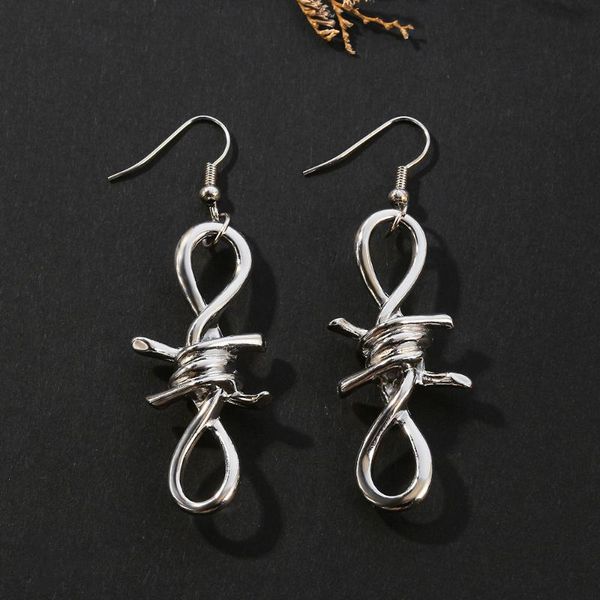 goth geometric thorns dangle earrings for women hip hop harajuku style fashion drop earrings cool accessories gifts for friends, Silver
goth geometric thorns dangle earrings for women hip hop harajuku style fashion drop earrings cool accessories gifts for friends, Silver