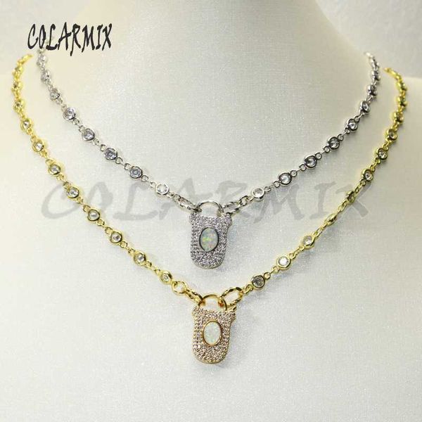 fashion cubic zirconia pendant necklace for women lock pendants crystal charm necklace lock 50707, Silver
fashion cubic zirconia pendant necklace for women lock pendants crystal charm necklace lock 50707, Silver