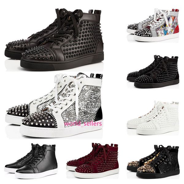 2020 designer shoes studded spikes fashion red suede leather mens womens flat bottoms luxury shoes party lovers sneakers size 36-46 with
2020 designer shoes studded spikes fashion red suede leather mens womens flat bottoms luxury shoes party lovers sneakers size 36-46 with