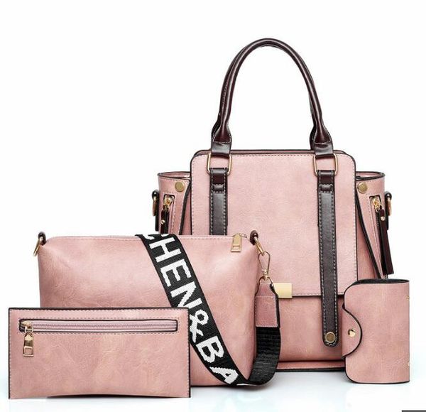 2019 new child mother bag four-piece women's handbag oil skin european and american retro shoulder messenger bag
2019 new child mother bag four-piece women's handbag oil skin european and american retro shoulder messenger bag