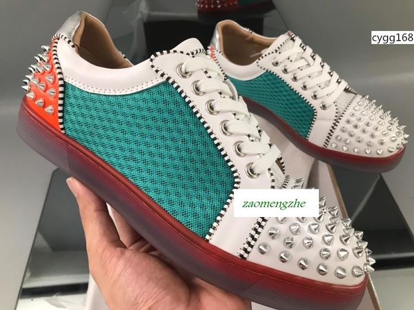 fashion brand studded spikes flats shoes red bottom shoes for men and women party lovers genuine leather casual flats sneakers size 36-47 1, Black
fashion brand studded spikes flats shoes red bottom shoes for men and women party lovers genuine leather casual flats sneakers size 36-47 1, Black