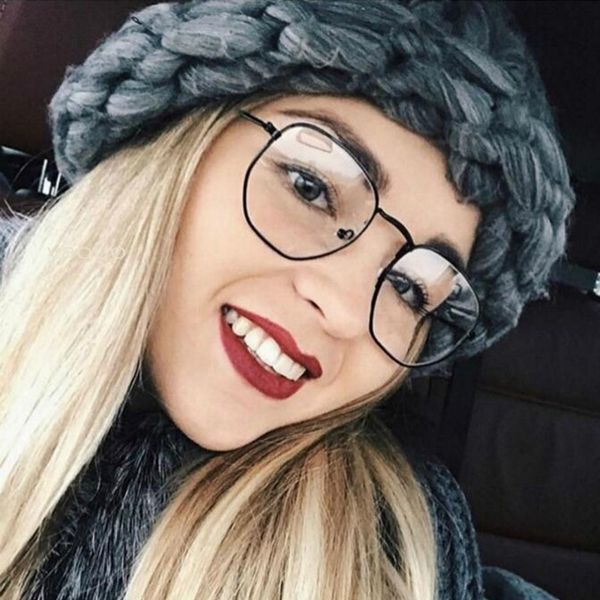 women square eyeglasses hexagon clear lens 2020 women metal frame optic eye glasses gold gray eyewear lentes de sol hombre, Black
women square eyeglasses hexagon clear lens 2020 women metal frame optic eye glasses gold gray eyewear lentes de sol hombre, Black