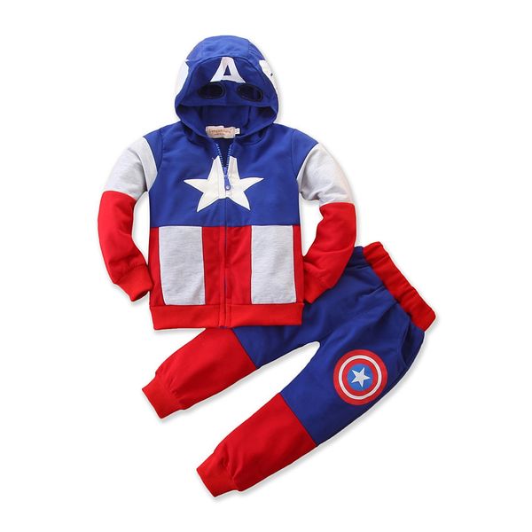 designerkid designer clothes boys captain america hoodies suits +pants 2pcs/set baby avengers superhero cosplay hoodies jacket trousers, White
designerkid designer clothes boys captain america hoodies suits +pants 2pcs/set baby avengers superhero cosplay hoodies jacket trousers, White